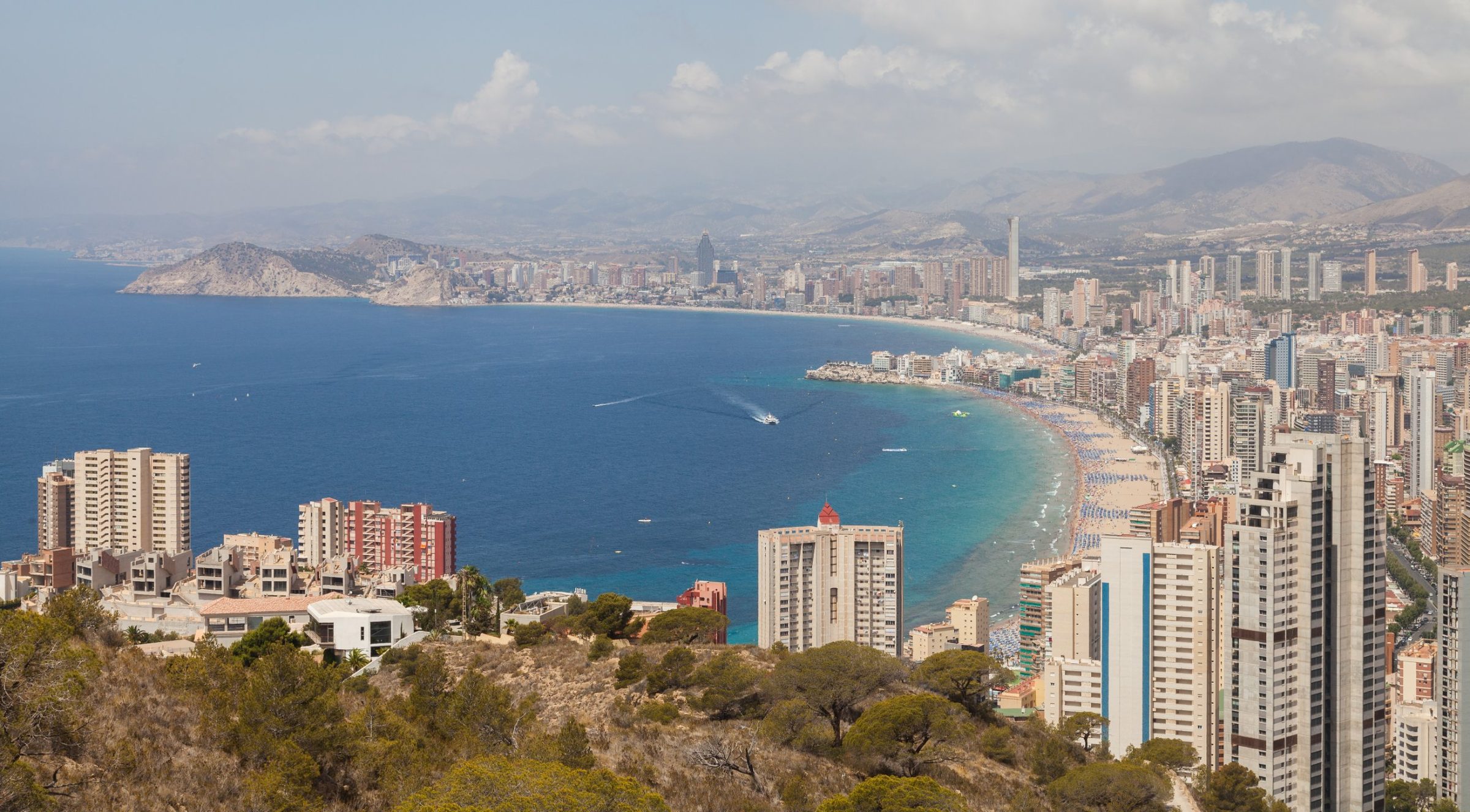Panorama of the Benidorm skyline