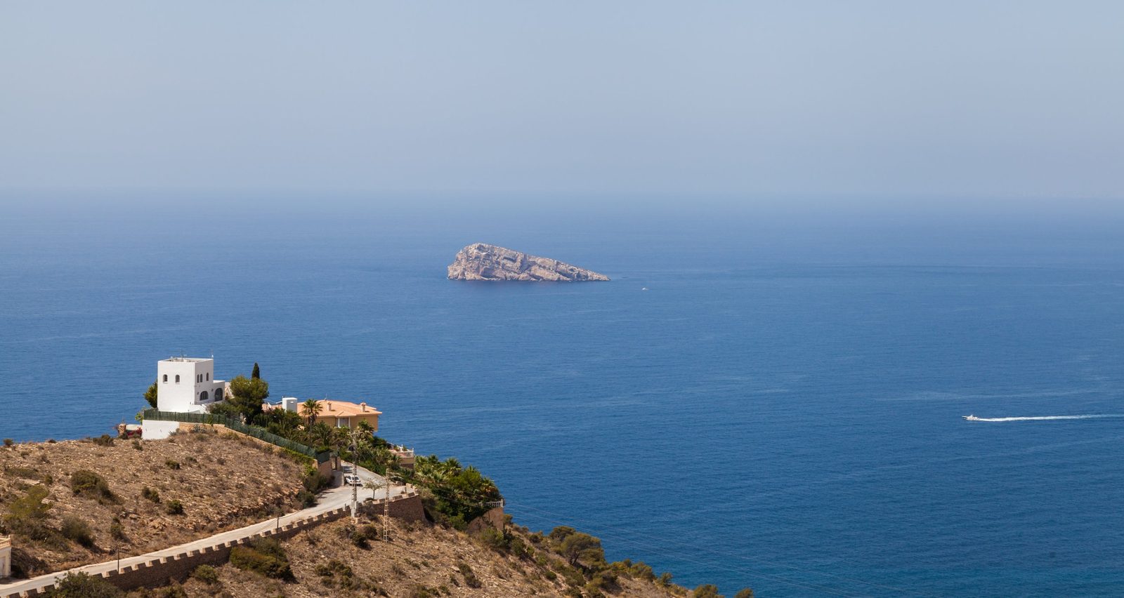 Benidorm Island off the coast